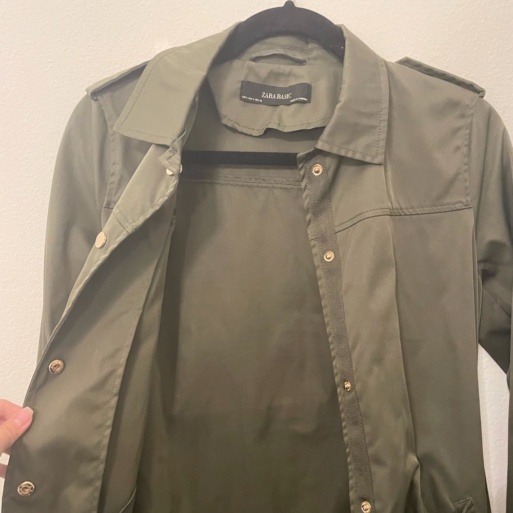 Zara Basic Olive/Army Green Jacket - image 2